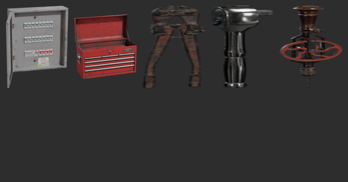 Models Tools > Props > Rigged • Poly Haven